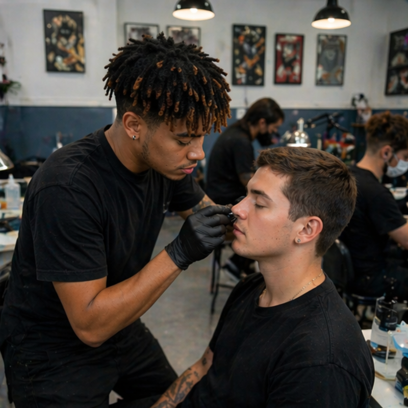 Piercing class student 4